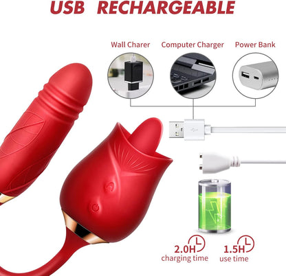 Rose Extendo Thrusting Vibrator