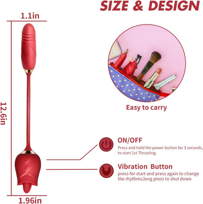 Rose Extendo Thrusting Vibrator